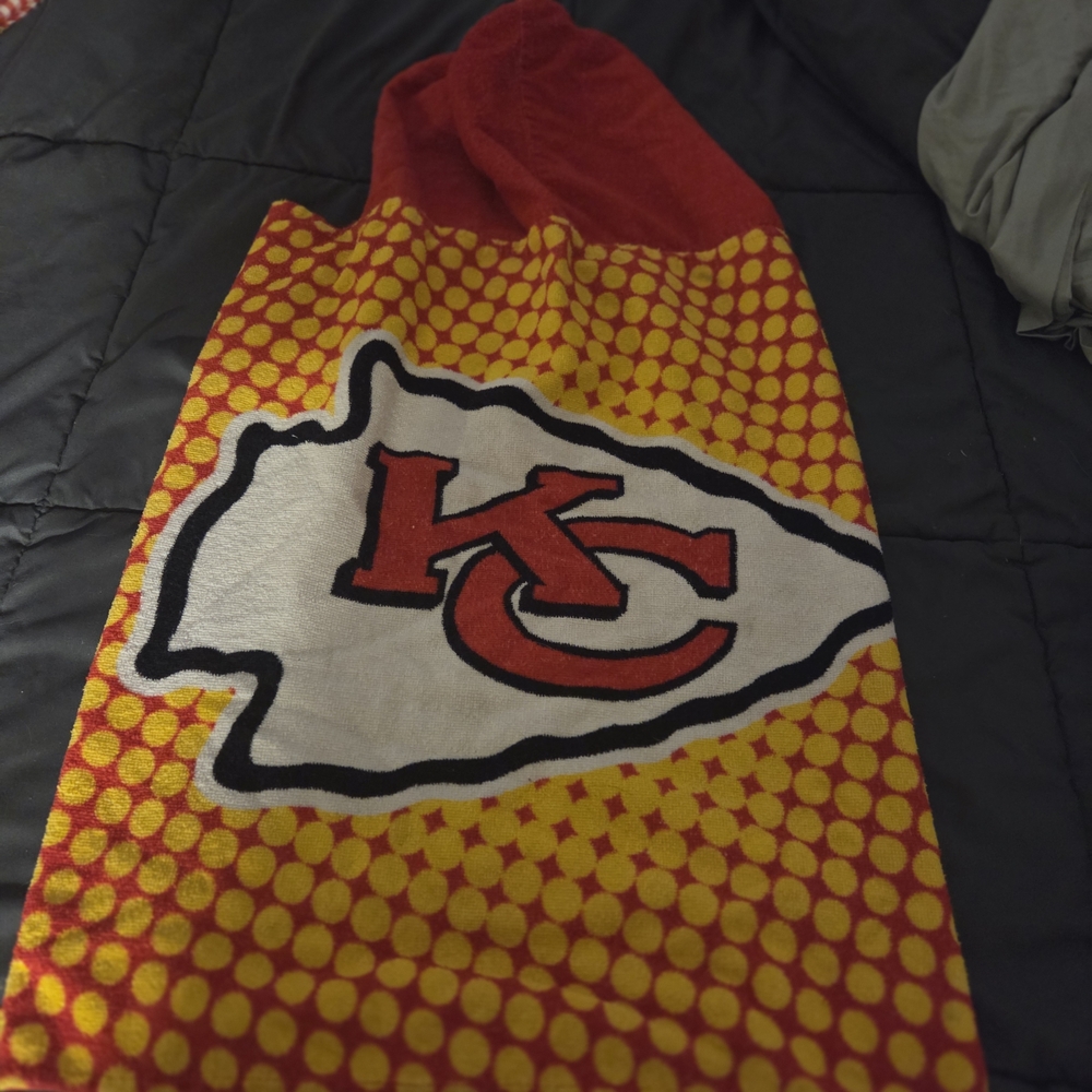 Red and Yellow KC Hooded Towel